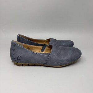 Born Sebra Women’s Blue Slip On Flats Shoes Size 7.5M